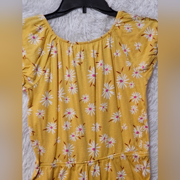 Carter's Floral Romper Set - Gray and Yellow Floral Girls Size 12 - Picture 14 of 14